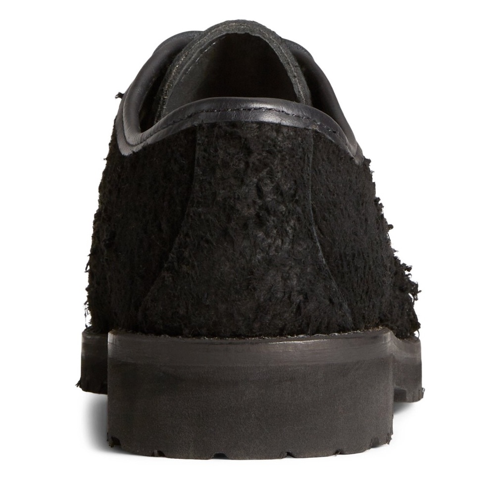 Sperry Captain's Oxford by Chris Echevarria black suede boat shoes winter vibram - Picture 14 of 16